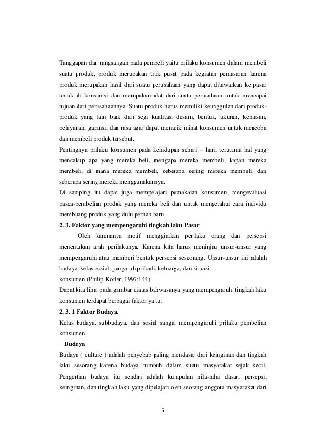 Makalah faktor faktor yang mempengaruhi pasar