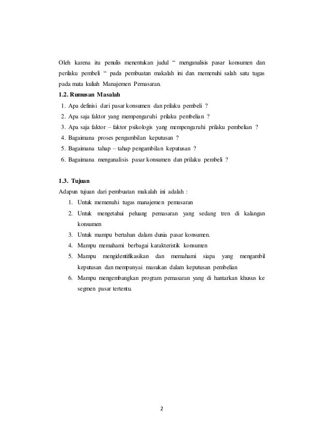 Makalah Faktor Faktor Yang Mempengaruhi Pasar