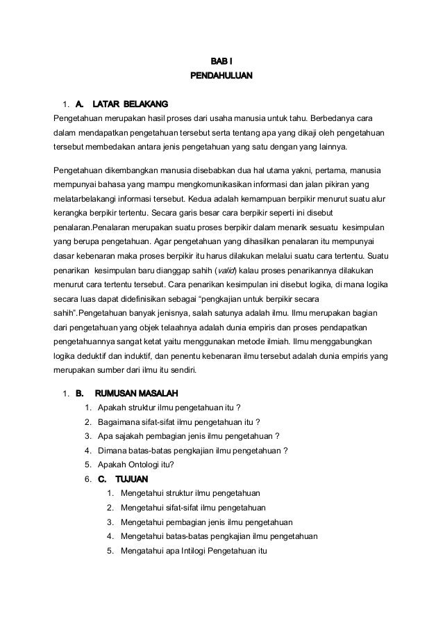 Makalah Filsafat Ilmu