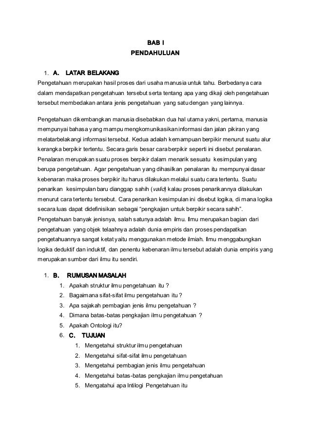 Makalah Filsafat Ilmu