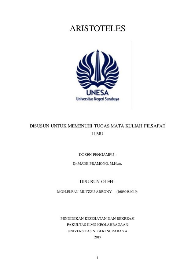 Contoh Makalah Filsafat Ilmu Pendidikan