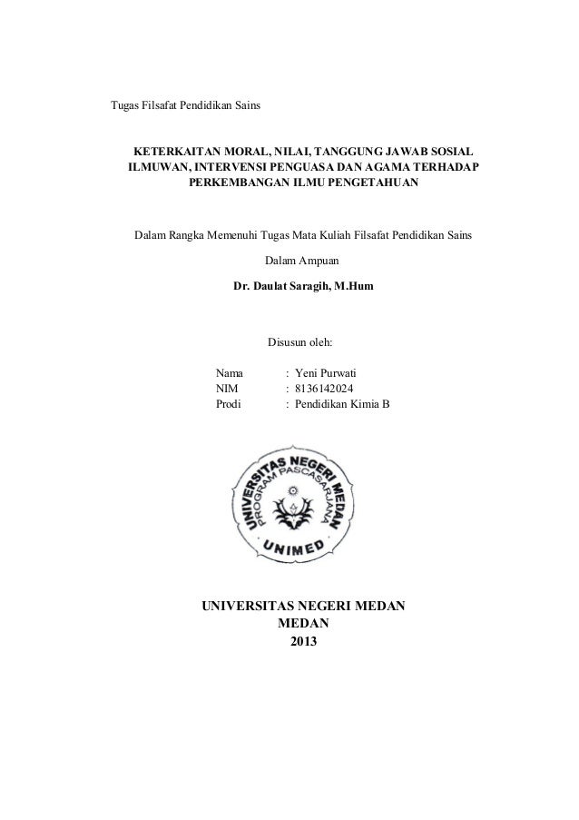 Makalah Filsafat Pendidikan Yeni