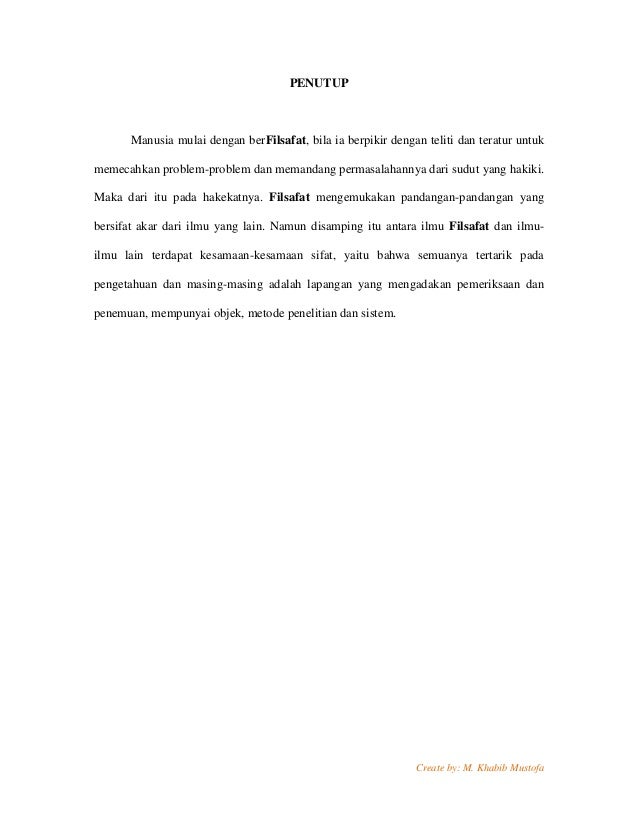 Makalah Filsafat Umum Makalah Filsafat Umum