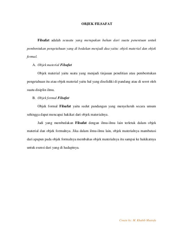 Makalah Filsafat Umum