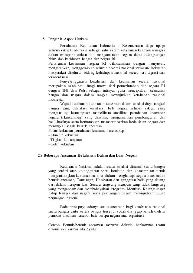 Kewarganegaraan Makalah Ketahanan Nasional
