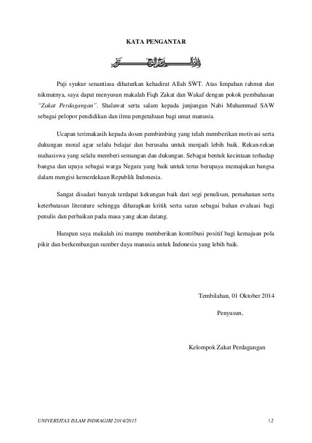 Makalah Fiqh Zakat Dan Wakaf Zakat Perdagangan