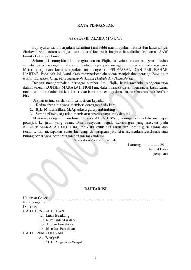 Makalah fiqih "PELEPASAN DAN PERUBAHAN HARTA"