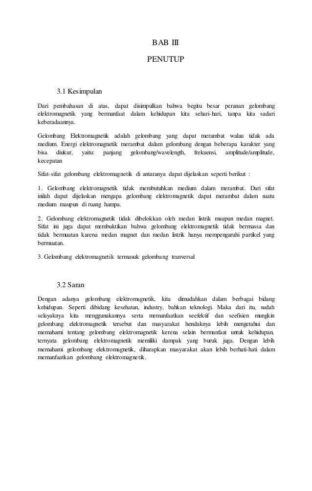 Makalah Fisika Radiasi Gelombang Elektromagnetik