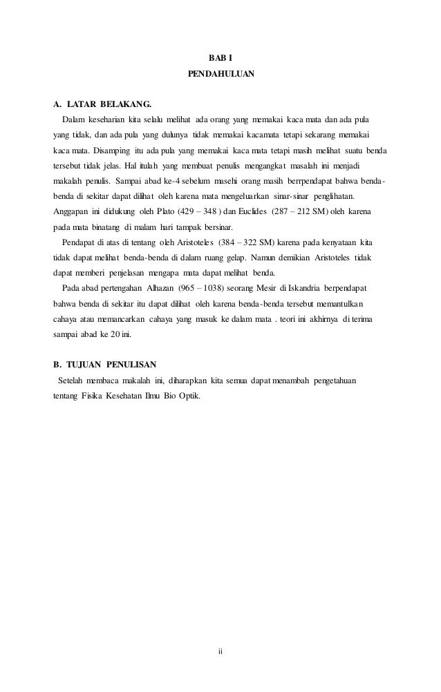 Makalah Fisika Kesehatan Optik