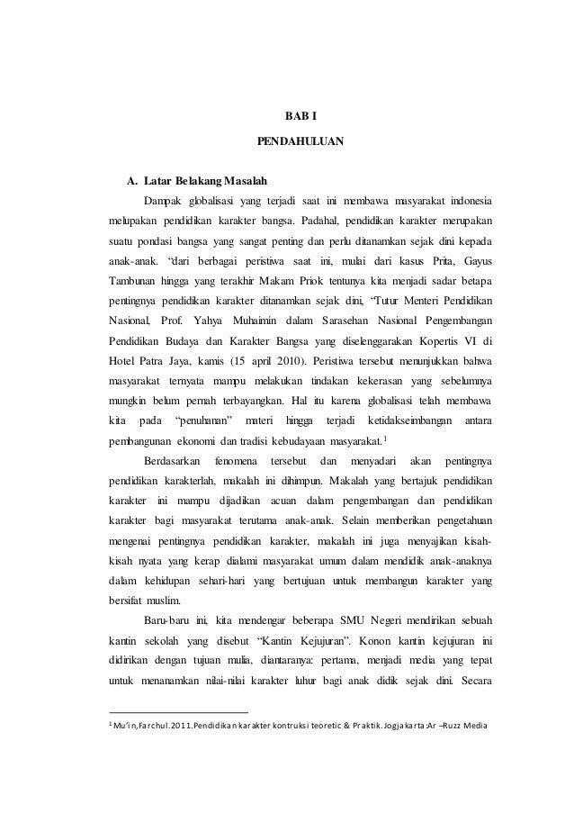 Makalah Karakter Kelompok 1 Makalah Karakter Kelompok 1