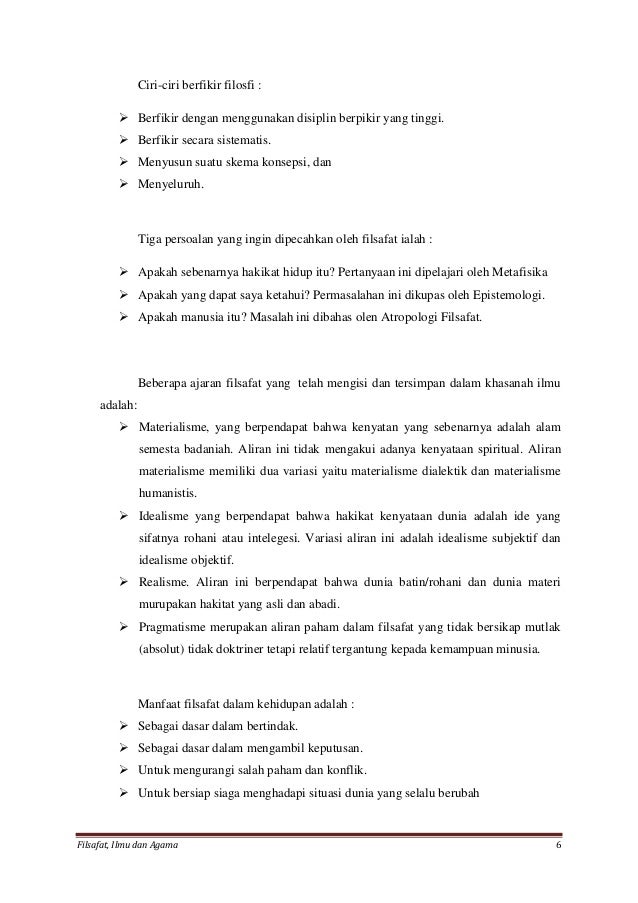 Filsafat Ilmu Dan Agama Filsafat Ilmu Dan Agama