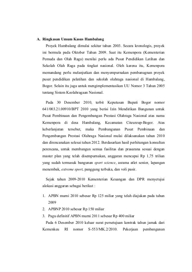 Makalah Fix Kasus Hambalang