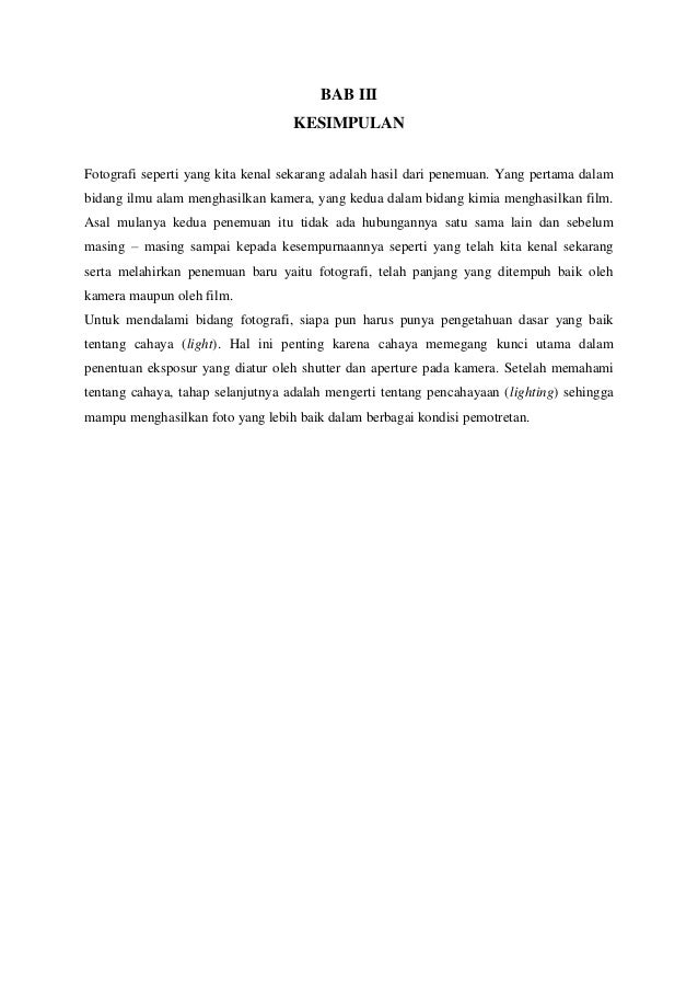 Makalah fotografi 1