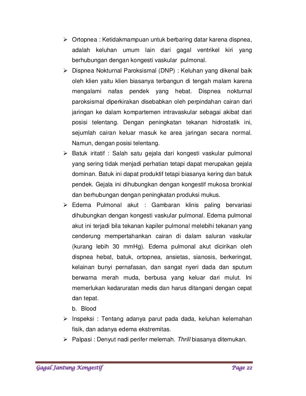 Makalah gagal jantung kongestif (chf)