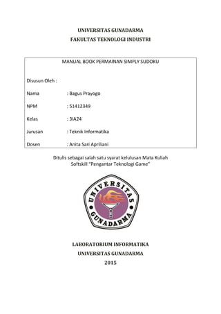 Makalah game sudoku | PDF