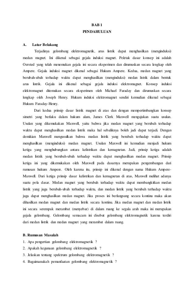Makalah Gelombang Elektromagnetik
