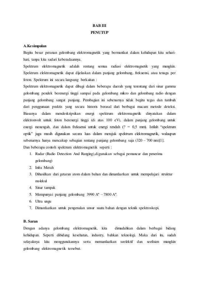 Makalah Gelombang Elektromagnetik