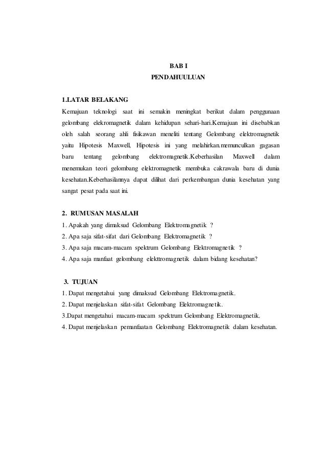 Makalah Gelombang Elektronik Dalam Bidang Kesehatan