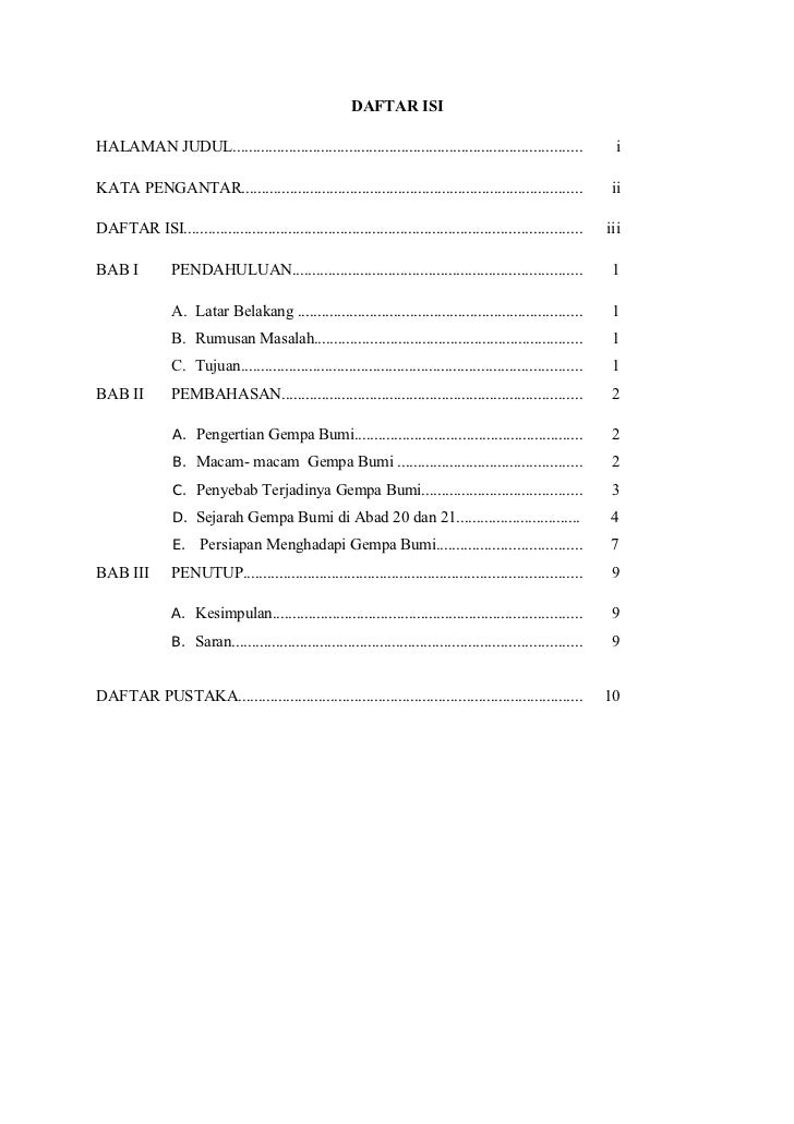 Makalah Gempa Bumi