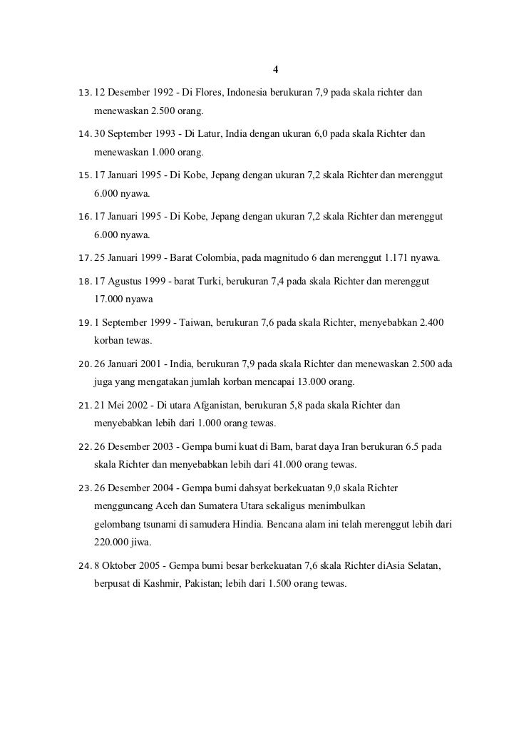 Makalah Gempa Bumi