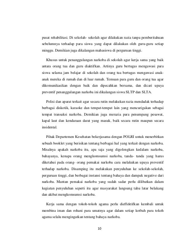 Makalah generasi muda dan narkoba