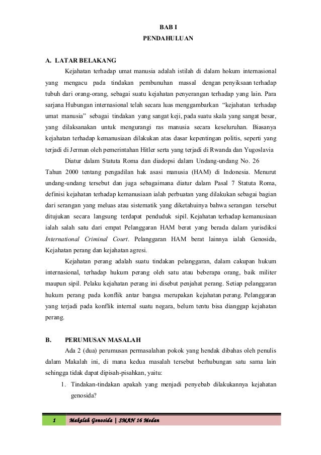 Makalah Genosida 2