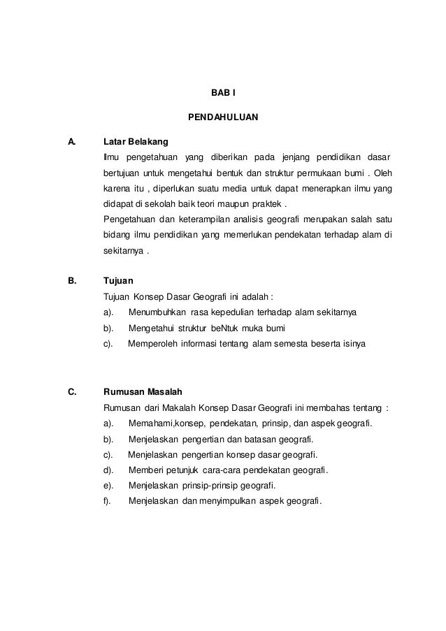 Pendahuluan kerja kursus geografi tingkatan 3