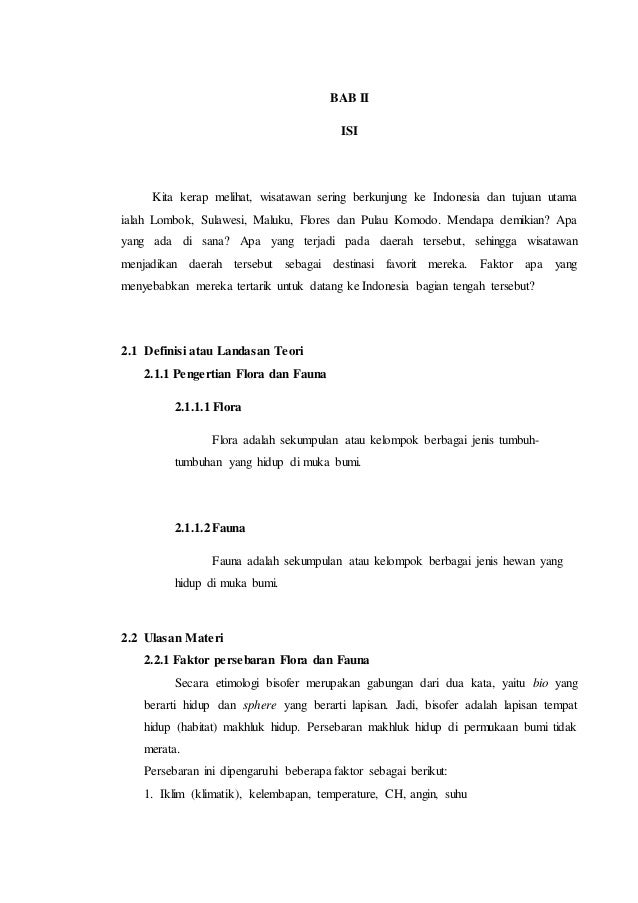 Makalah Geografi Kelas 10 Contoh Makalah
