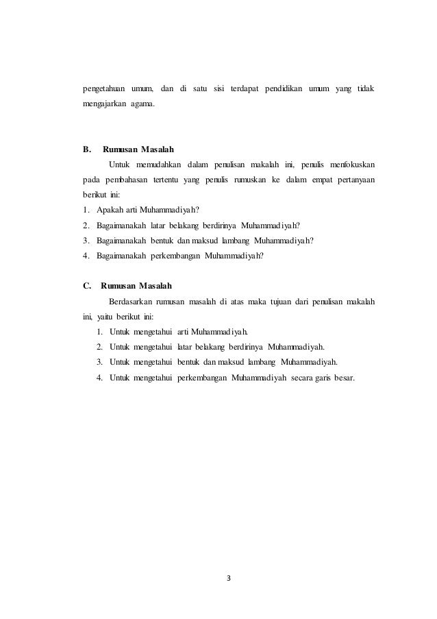 Makalah Gerakan Muhammadiyah