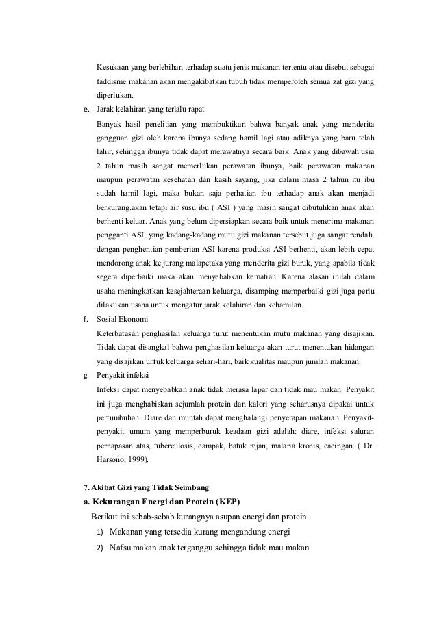 Makalah Gizi Seimbang Pada Anak
