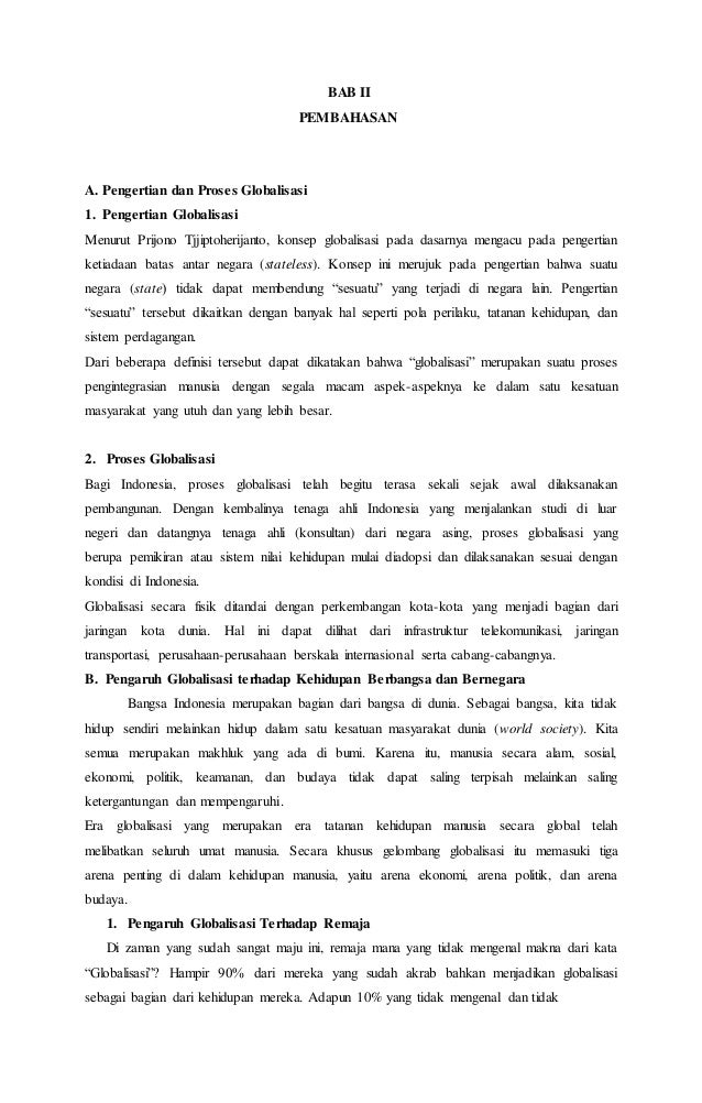 Makalah Globalisasi 2