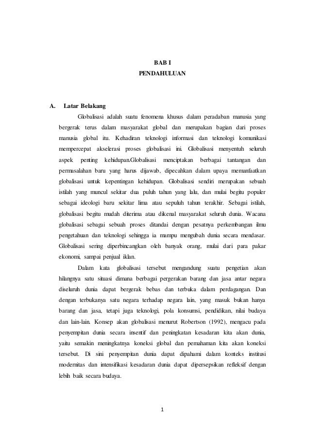 Makalah Globalisasi Dalam Budaya