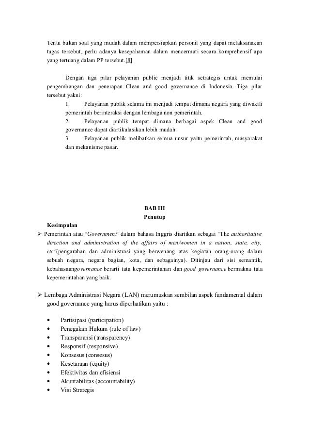 Makalah Good Governance