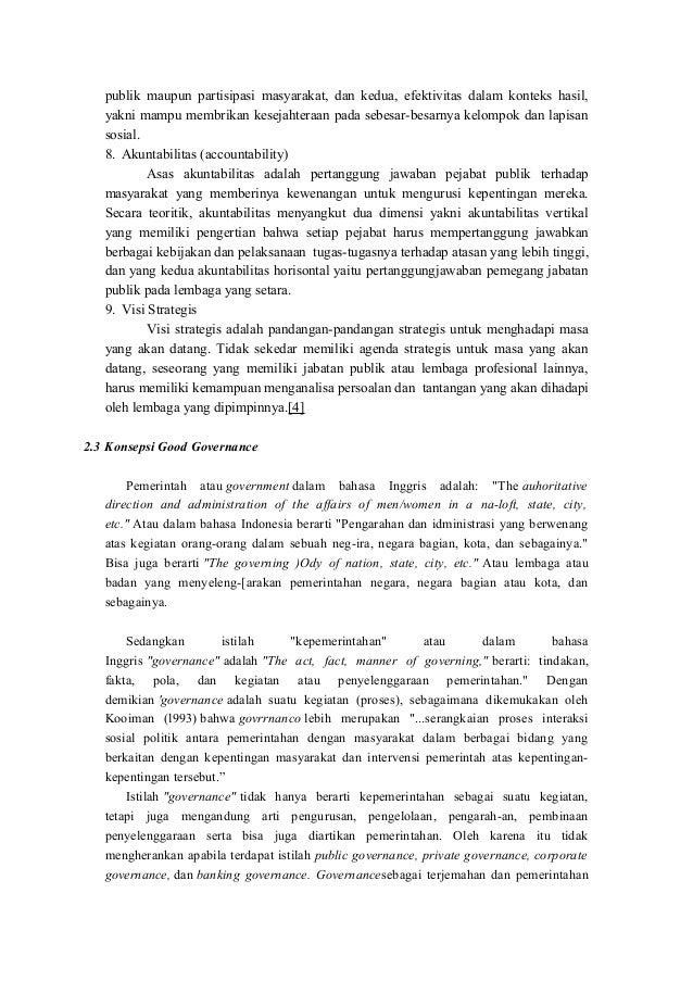 Makalah Good Governance