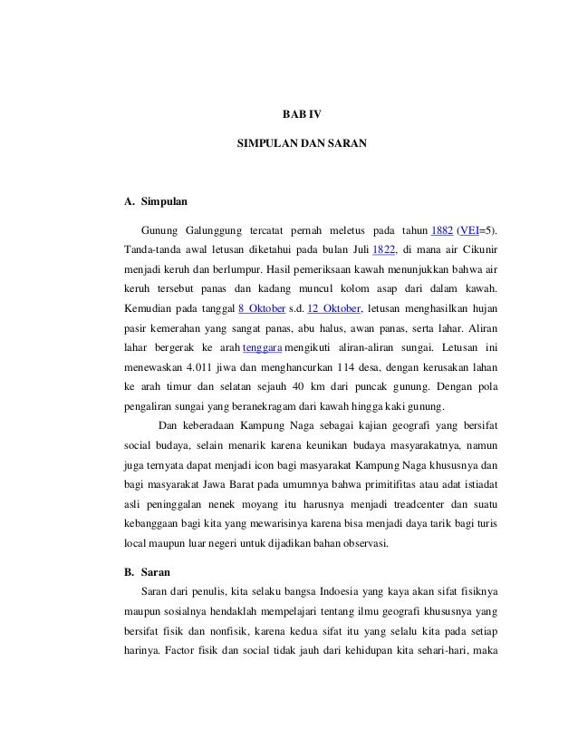 Makalah Gunung Galunggung dan Kampung Naga