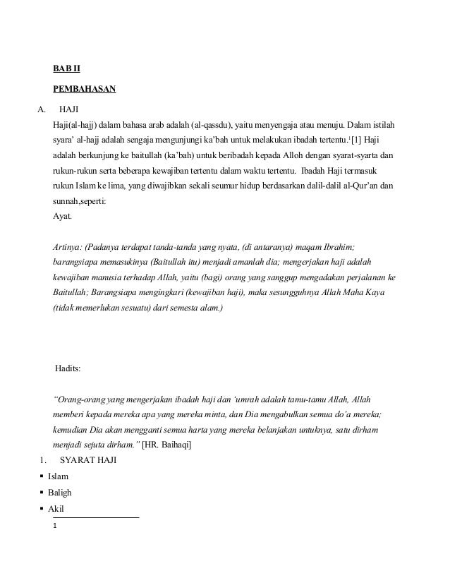 Makalah Haji Dan Umrah Kumpulan Makalah Artikel