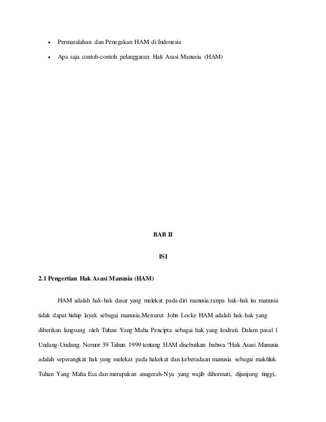 Apa Saja Yang Termasuk Dalam Hak Asasi Manusia - Hak Asasi Manusia Di Indonesia 2