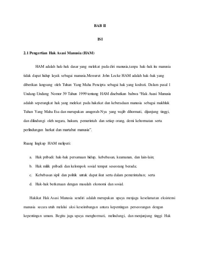 Apa Yang Membatasi Hak Asasi Manusia - Yang Membatasi Hak Seseorang Adalah Sebagai Berikut Kecuali 2