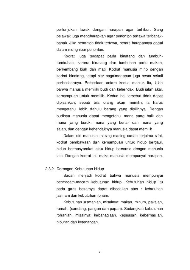 Makalah Ilmu Budaya Dasar Manusia Dan Harapan