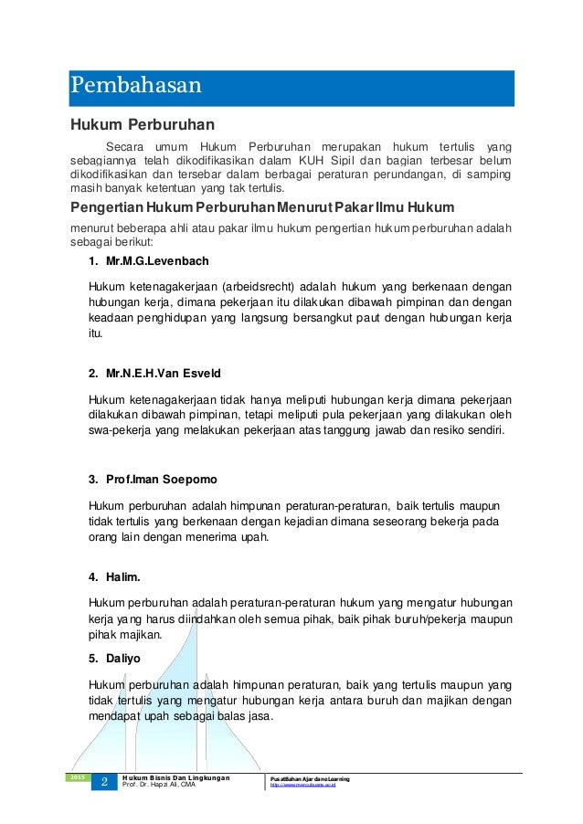 Soal Dan Jawaban Hukum Perburuhan | bank soal un pdf