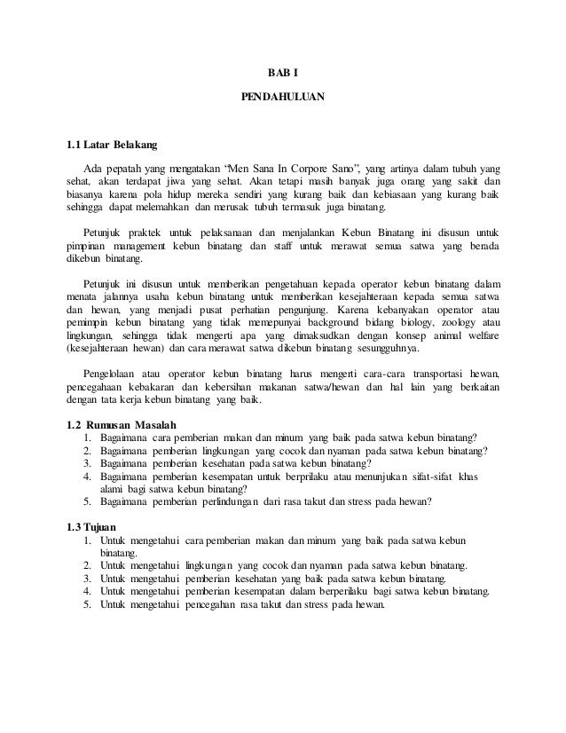 Karangan Liburan Ke Kebun Binatang Belajar