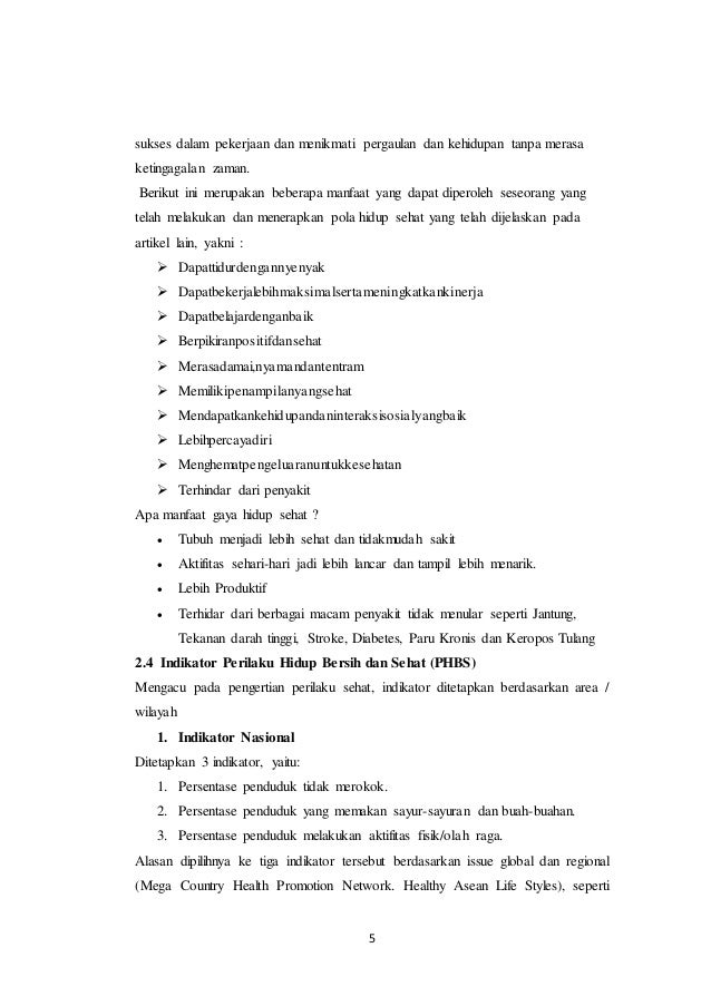Makalah hidup sehat dan bersih siti andriani