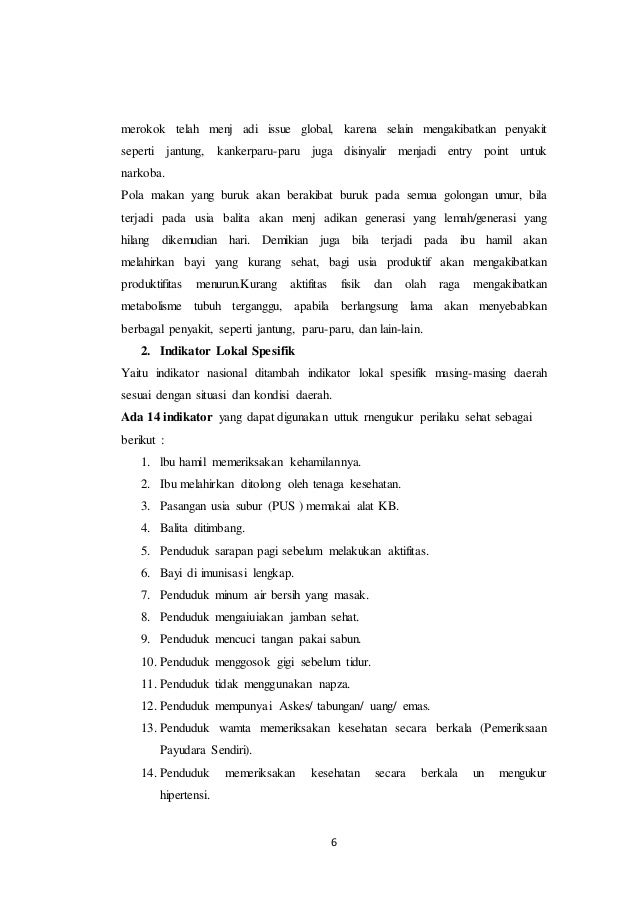 Makalah hidup sehat dan bersih siti andriani