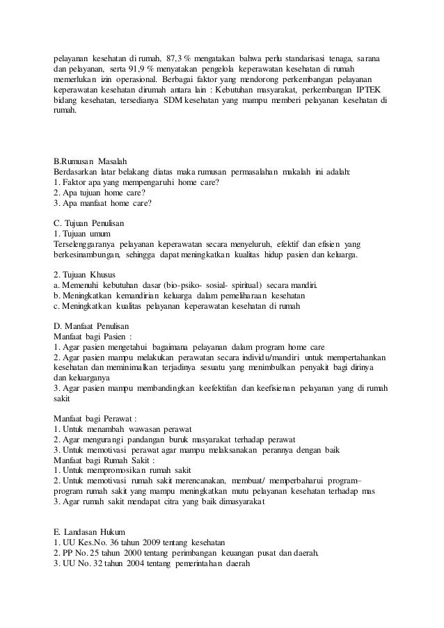 Makalah Home Care Keperawatan Pdf