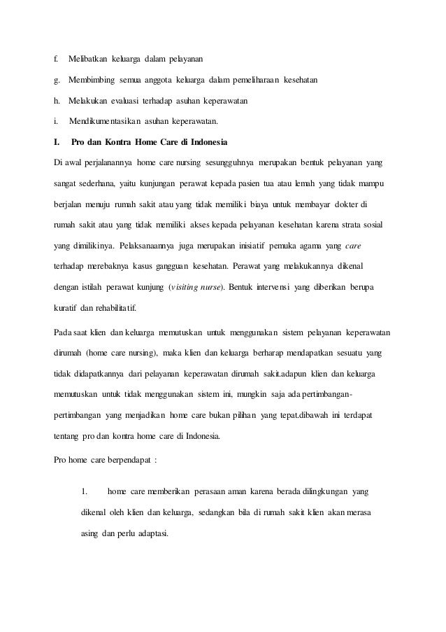Biaya Home Care Perawat
