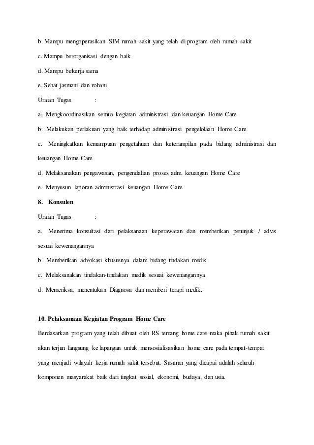 Home Care Nursing Dalam Kewirausahaan