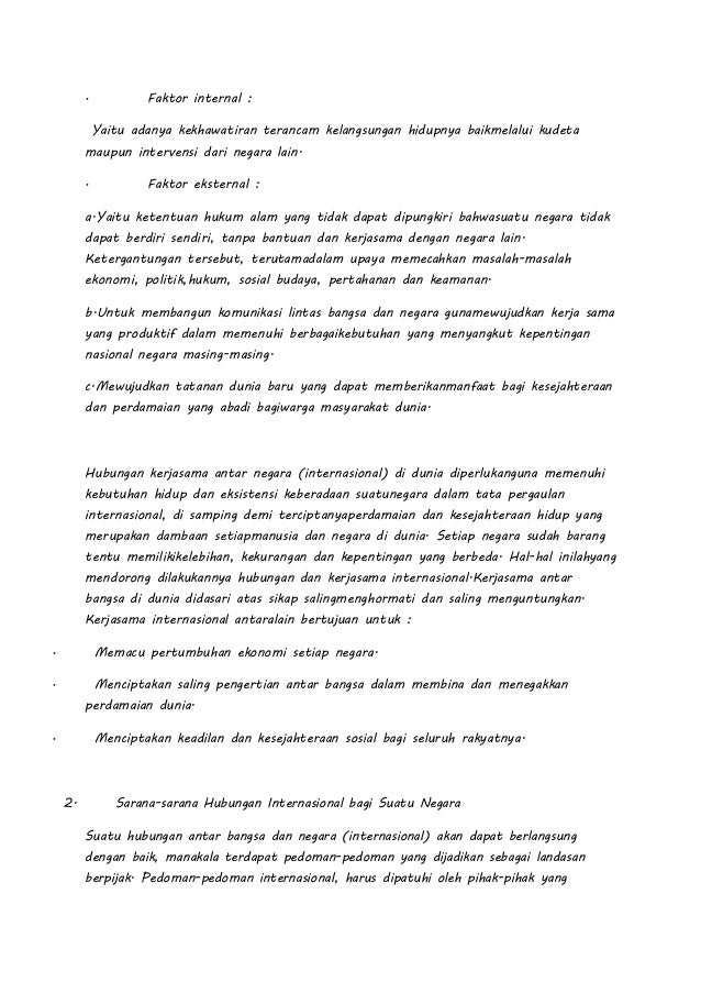 Makalah Hubungan Internasional Indonesia Dengan Negara Lain Belajar