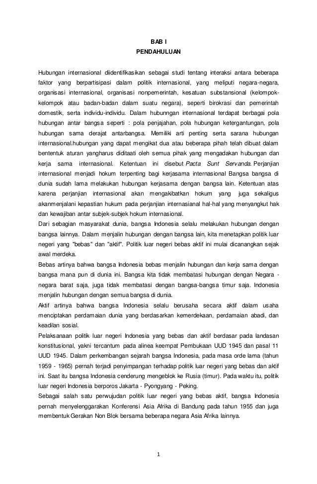 Makalah Hubungan Internasional Di Indonesia Makalah Hubungan Internasional Di Indonesia