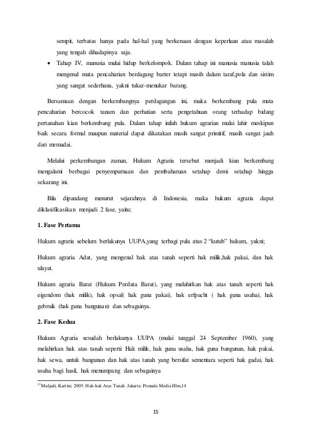 Makalah hukum agraria di indonesia