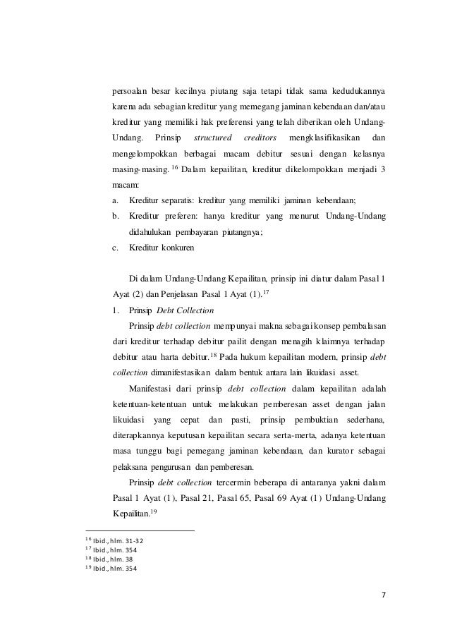 Makalah hukum dagang tentang kepailitan